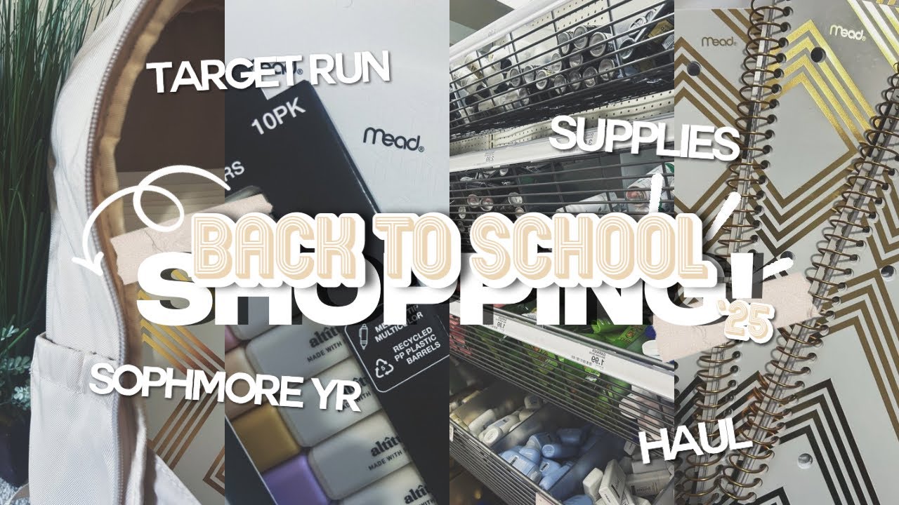 ˗ˏˋ BACK TO SCHOOL SUPPLY SHOPPING ‘25 ˊˎ˗ *sophomore year* | Rita Soleil