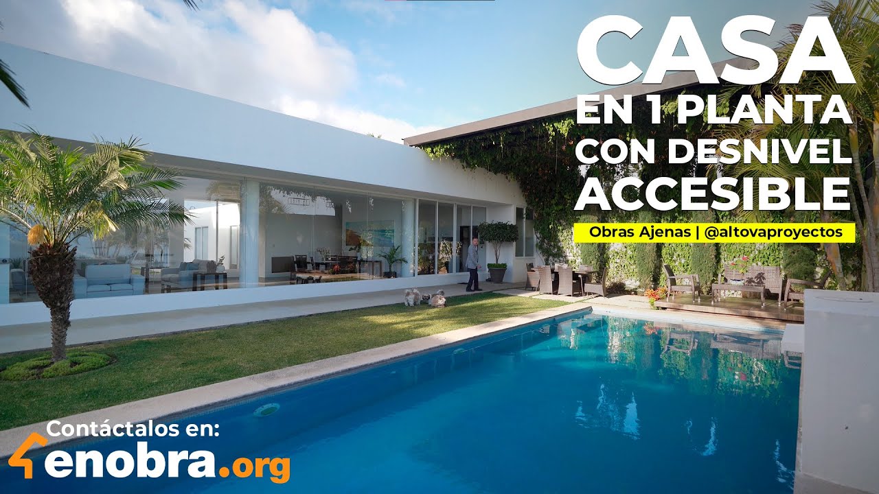 CASA en 1 PLANTA con ENORME TERRAZA , ALBERCA, Y 3 RECÁMARAS | Altova Proyectos y Construcciones