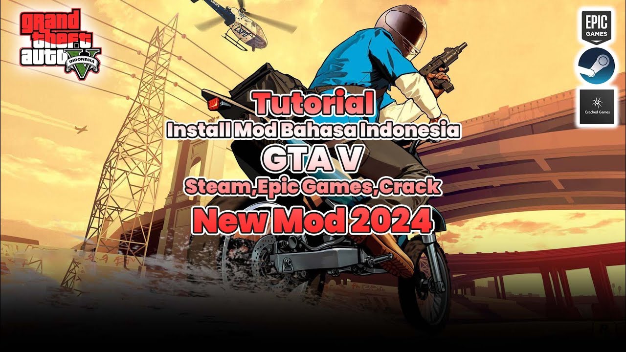 Tutorial Cara Pasng Mod Bahasa Indonesia di GTA V Terbaru 2024 - Steam, Epic Games, Crack