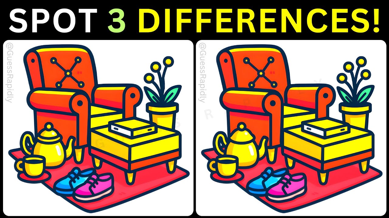 ‍✨Сможете ли вы найти три маленьких подсказки на этой яркой картинке?🎨【#412 Игра-головоломка】