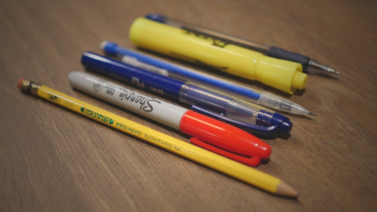 [ASMR] Binaural Writing Instruments