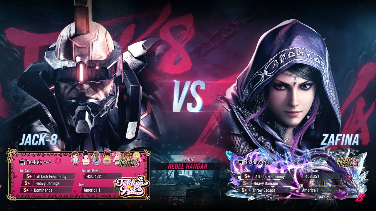 T8 🔥 SHADOW 20Z (Zafina) vs JOE CRUSH (Jack-8) 🔥 Tekken 8 High Level Gameplay