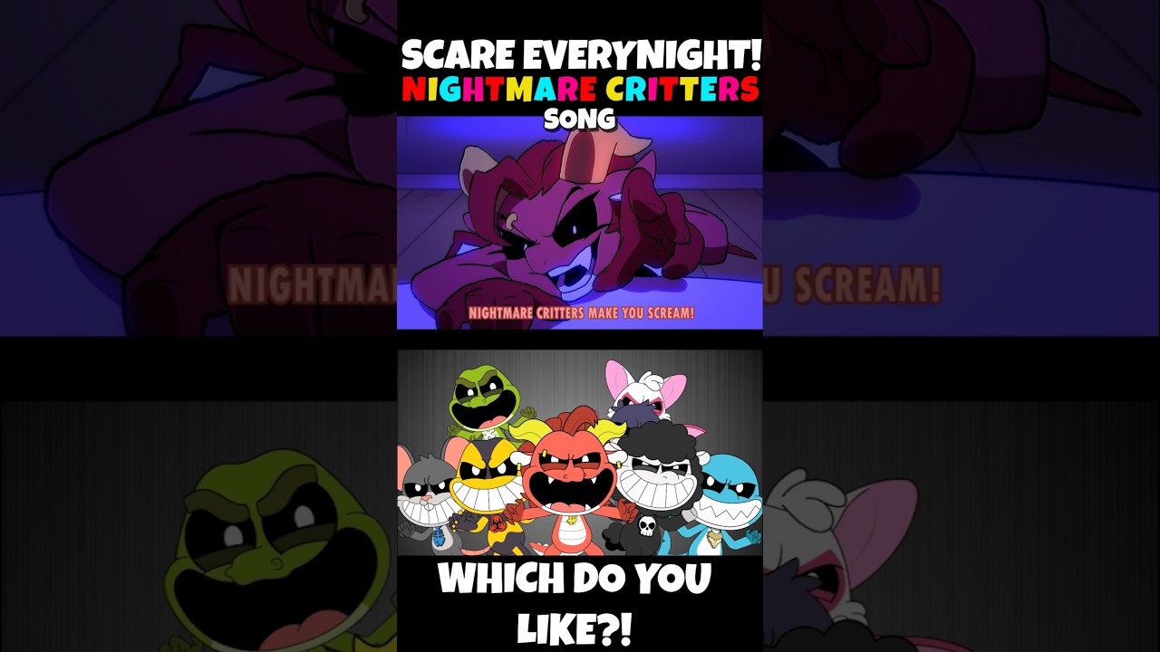 SCARE Everynight! (Nightmare Critters Theme Song) Poppy Playtime Simon Smoke HOT Spot The Difference