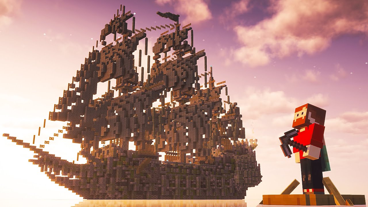 Ik Bouw Een SPOOKSCHIP In Minecraft Survival!