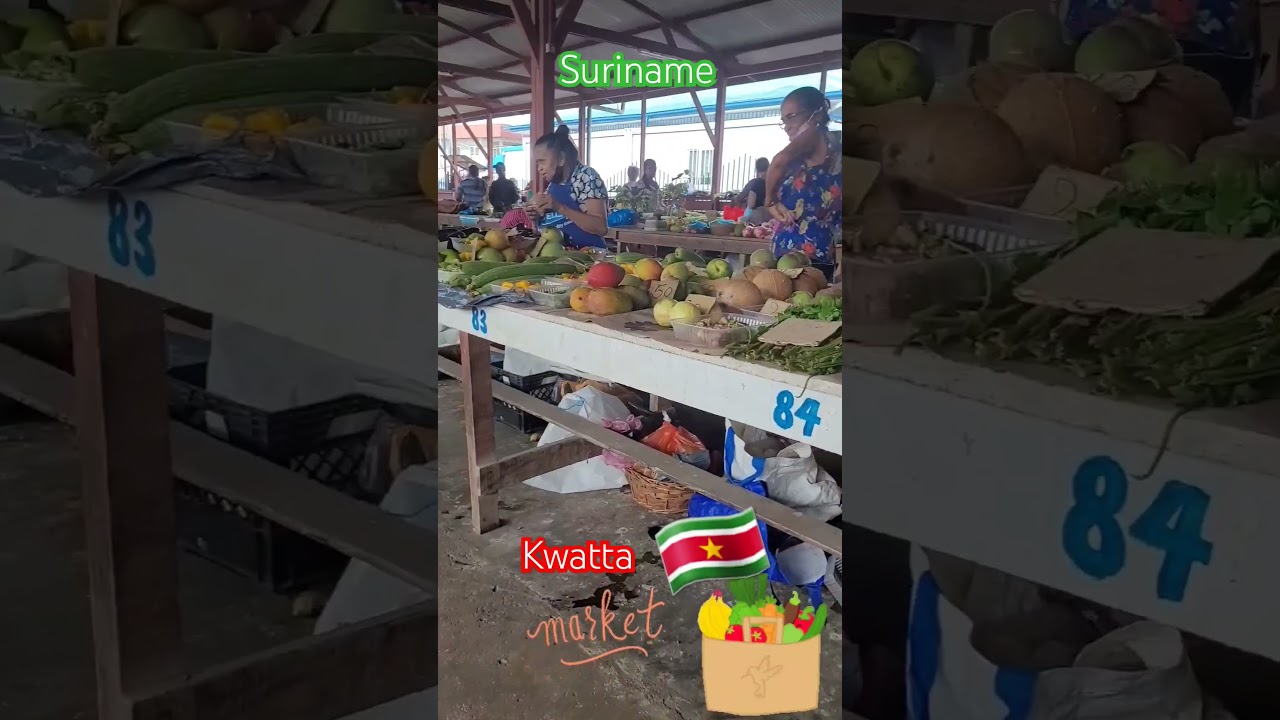 Kwatta markt in Suriname