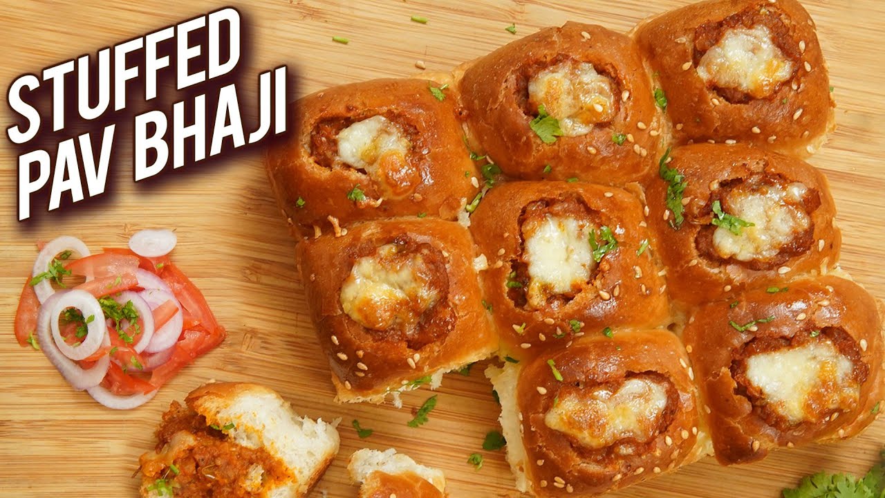 Stuffed Pav Bhaji Recipe | PAV BHAJI BUNS | Quick & Easy Tiffin Recipes | Pav Bhaji Bun | Ruchi