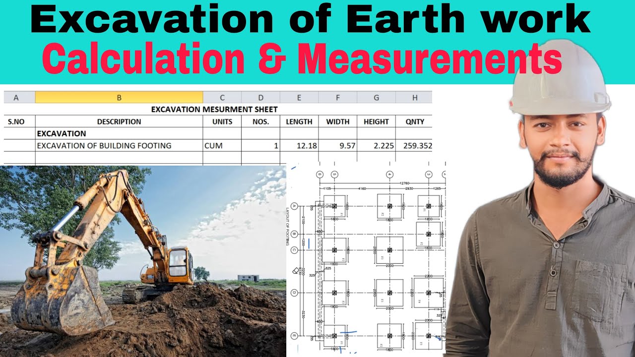 Excavation work Calculation  BOQ QS