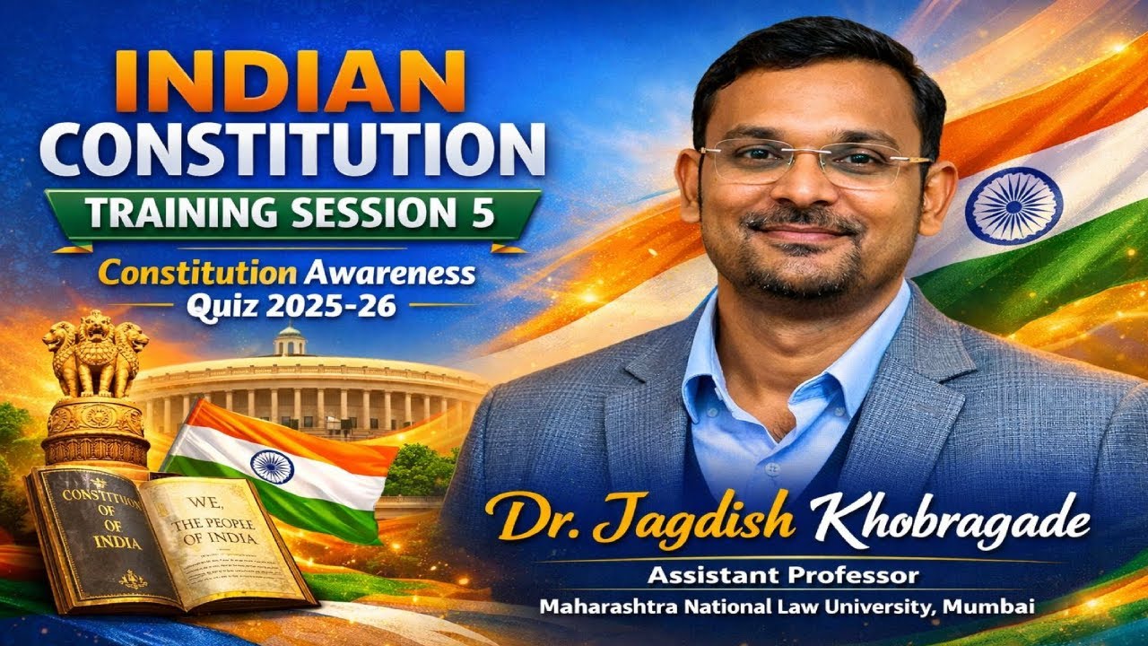 (Hindi/English) Indian Constitution Training Season Day - 5 for the Constitution Awareness Quiz