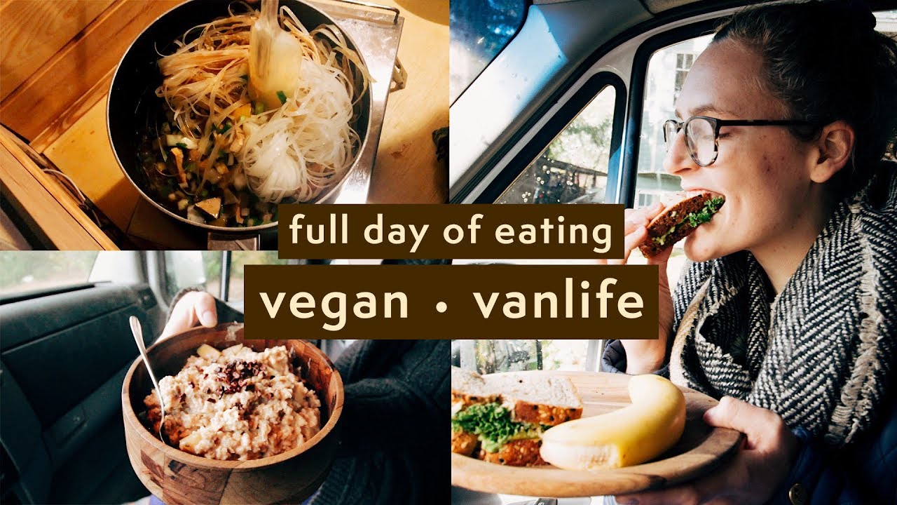 WHAT WE EAT IN A DAY | vegan vanlife + recipes