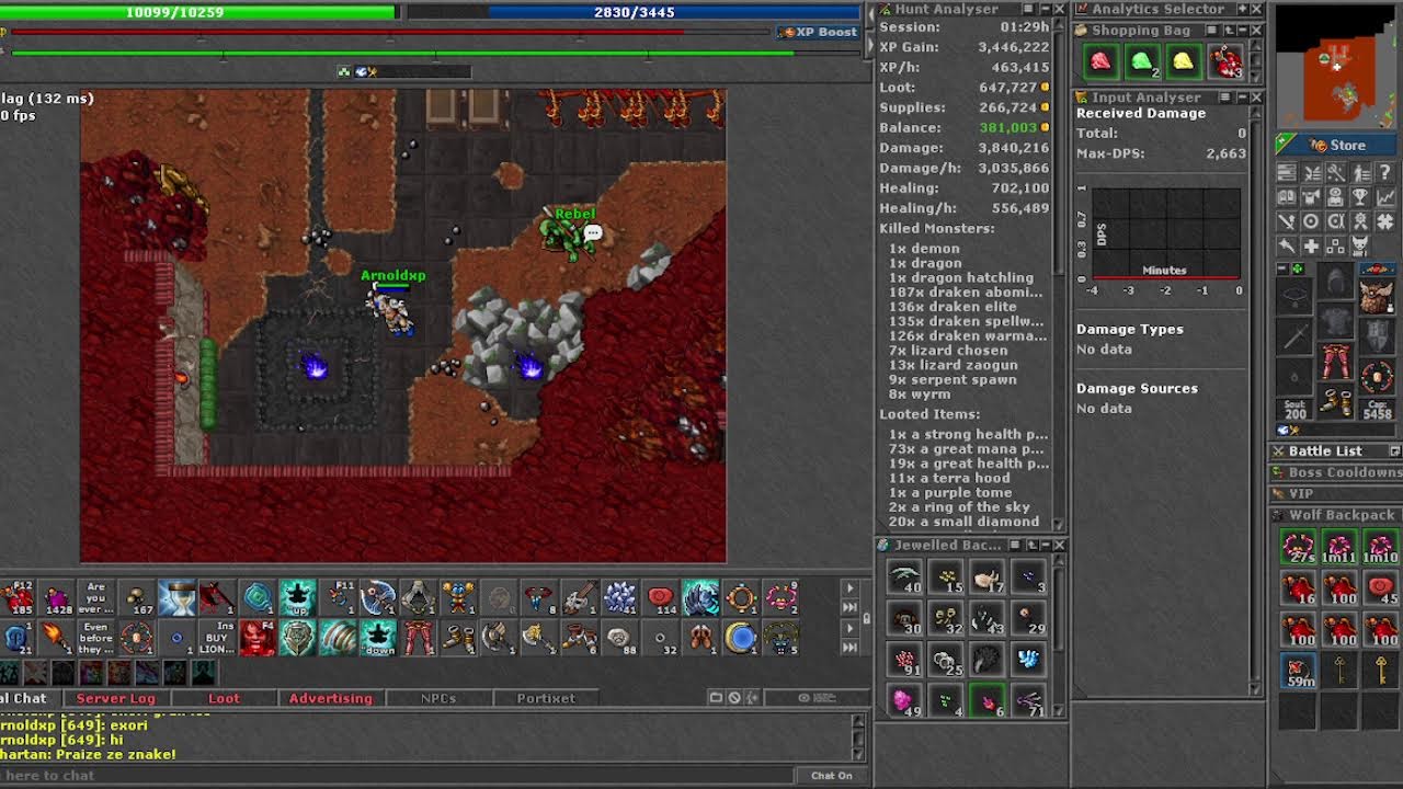 EK 649 ARNOLDXP #216 CUÁNTOS TIBIA COINS SE PRODUCEN EN DRAKENS (skill Axe 119)