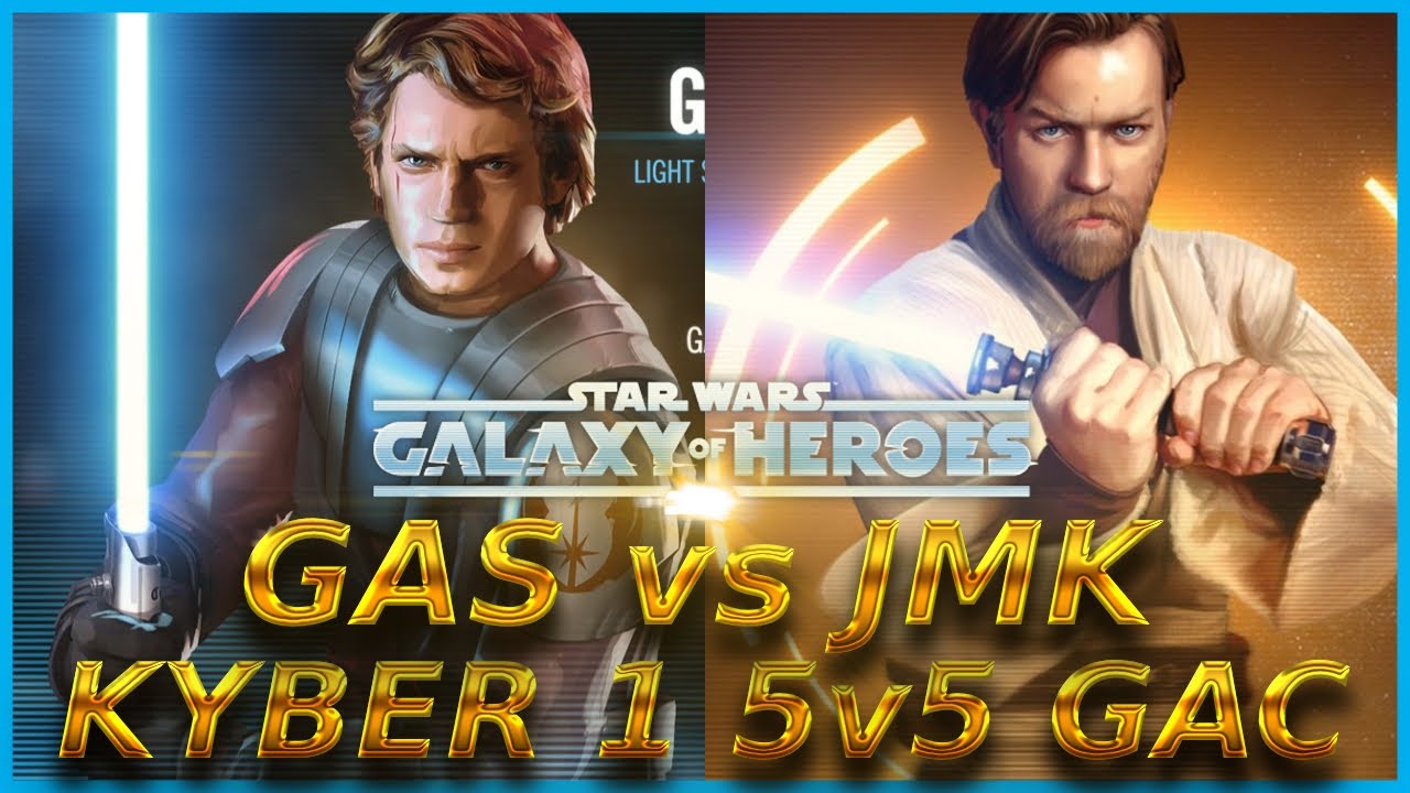 GAS dam red L6 vs JMK Padme L9 - Des Vega's Top 500 5v5 GAC S54 (39 banners 501st)
