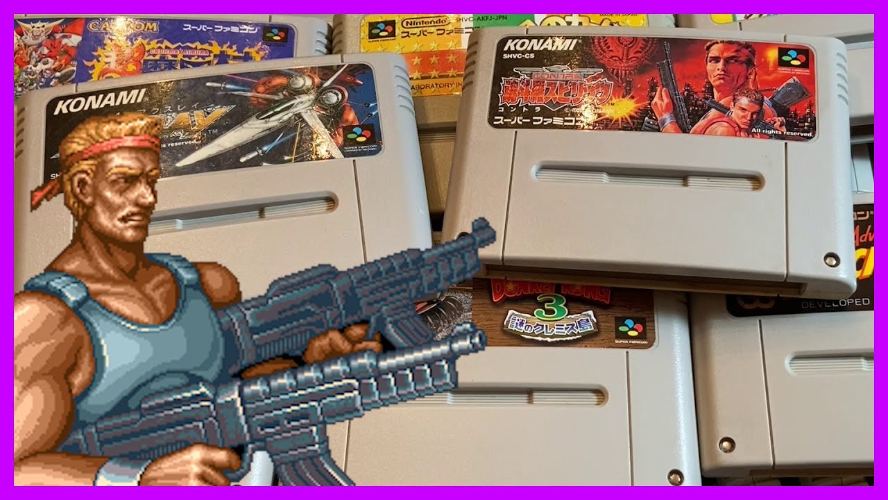 20 Japanese Super Nintendo Cartridges for you - Super Famicom retro game collecting
