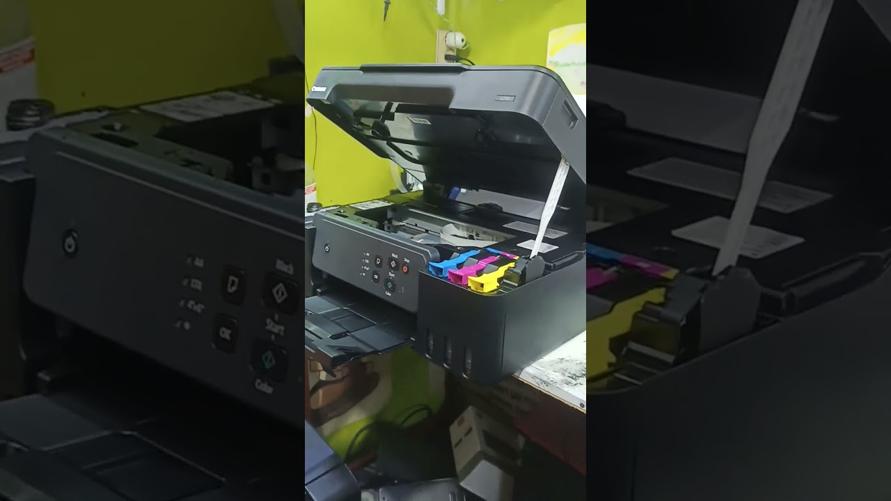 FLUSHING PRINTER CANON G2730/NAIKAN TINTA KE SELANG INFUS