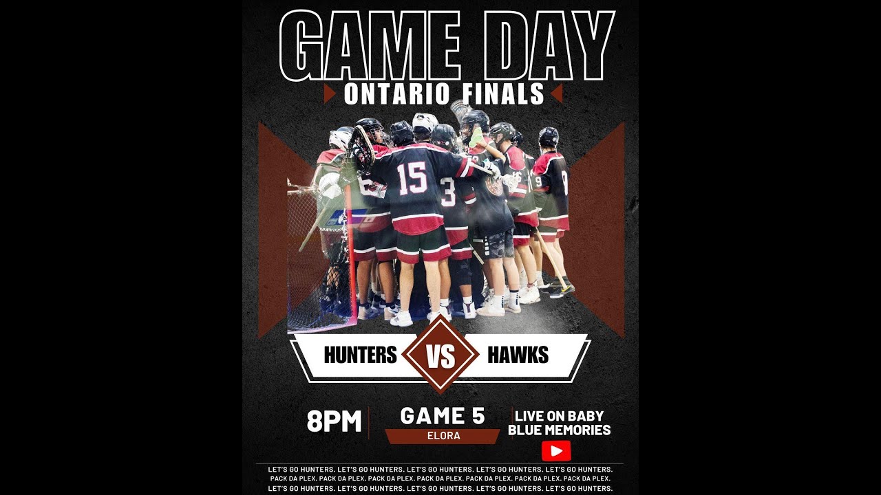 2025 OJBLL Final Game 5 Kahnawake Hunters vs Elora Hawks