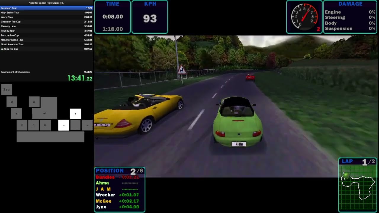 【WR】Need for Speed High Stakes (PC) career 100% speedrun