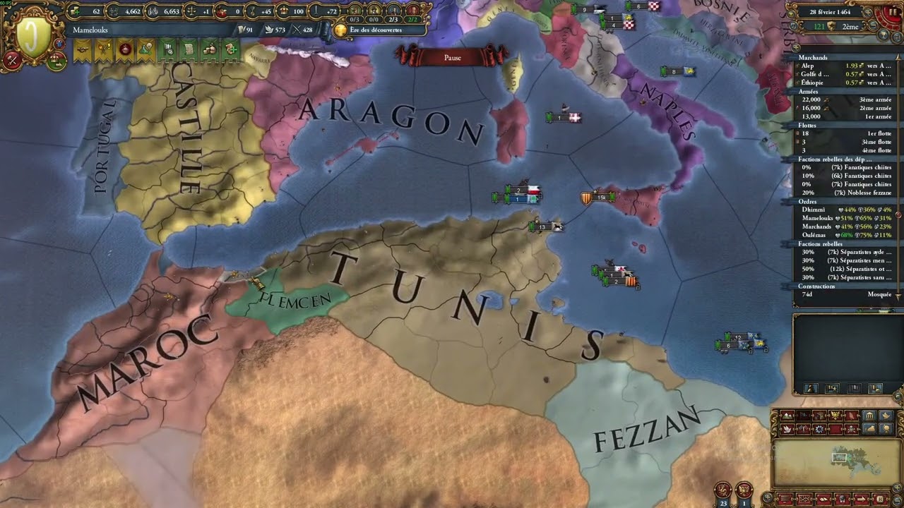 EU4 : CAMPAGNE POUR RESTAURER L'EMPIRE ISLAMIQUE AVEC LES MAMELOUKS !