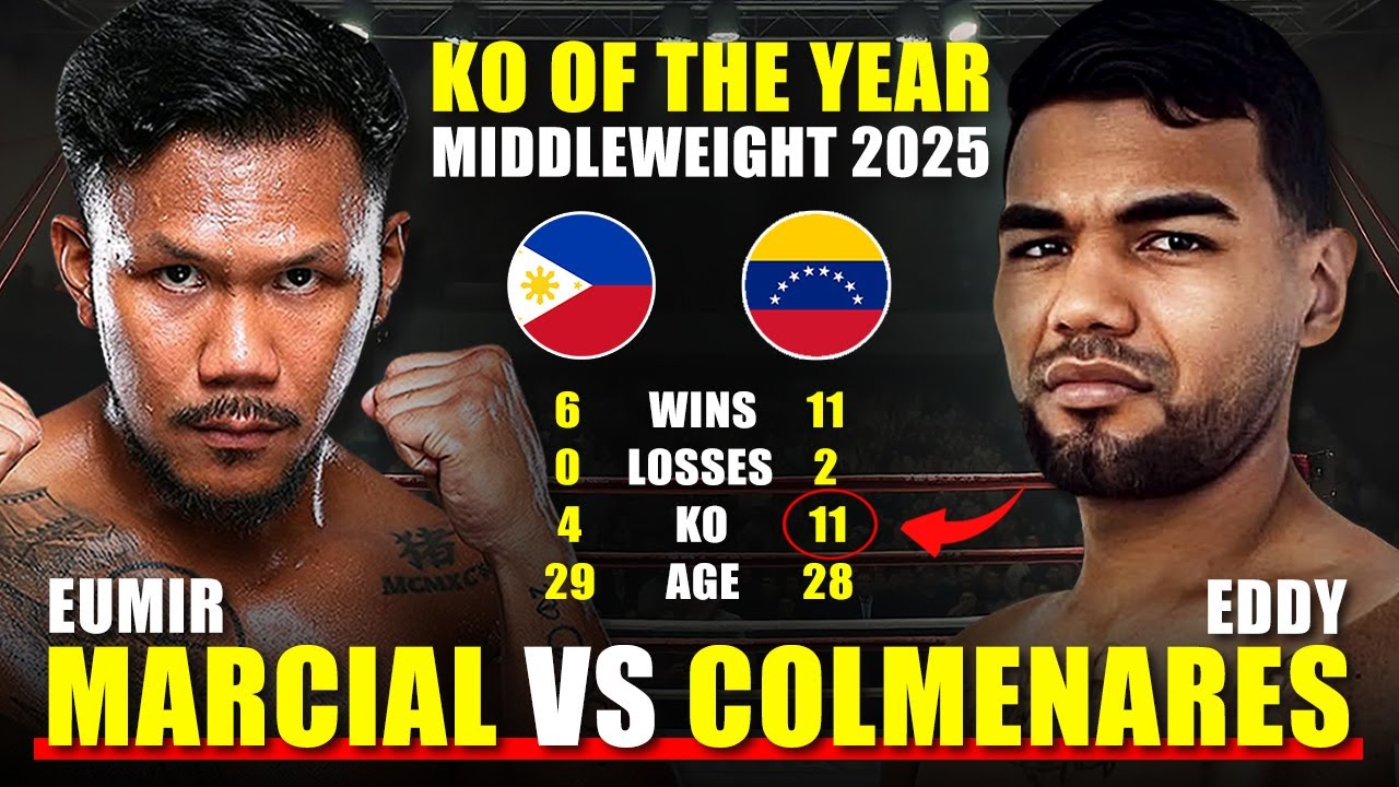EUMIR MARCIAL vs EDDY COLMENARES | BR*TAL KO of the Year 2025 | Middleweight Slugfest Fight