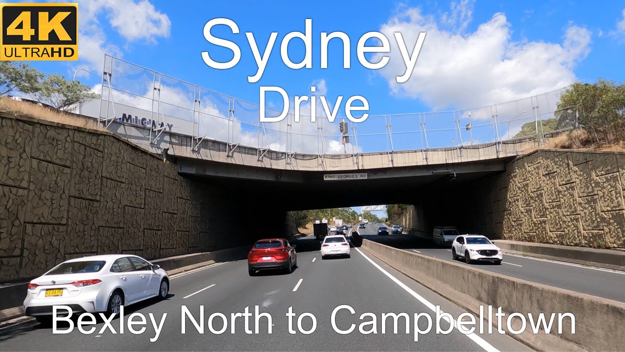 Driving Bexley North to Campbelltown | Sydney Australia | 4 K UHD