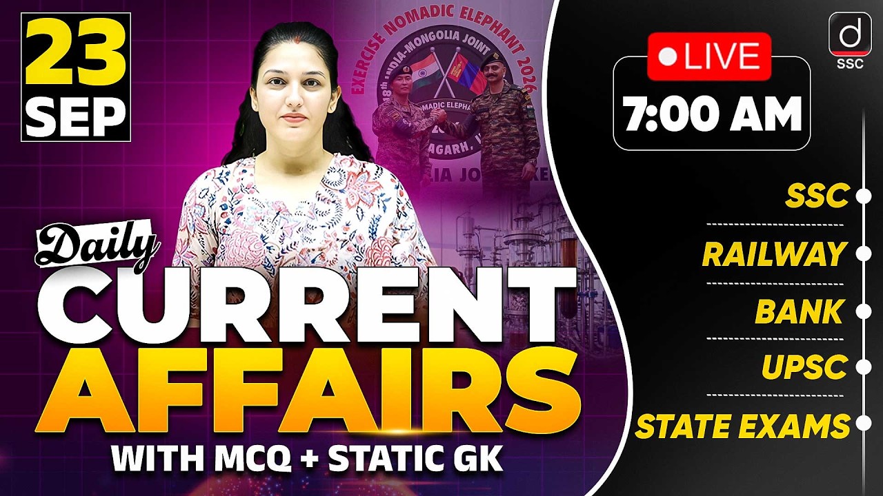 Current Affairs Today | 23 September 2026 Current Affairs | Daily Current Affairs | by Namu Ma'am