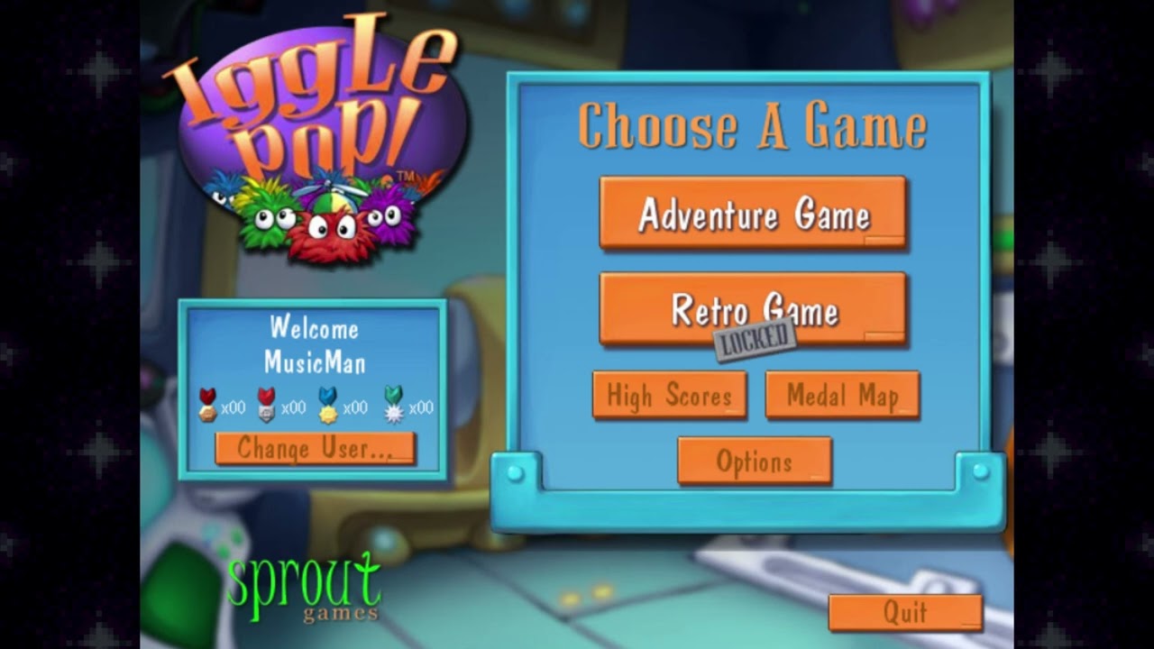Iggle Pop! Deluxe (PopCap, 2004) - Grassy Grannies