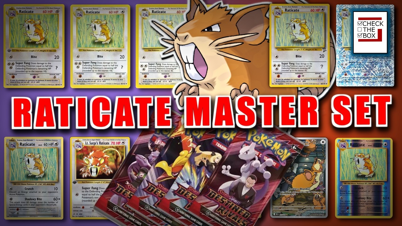 Every Raticate Card - The Ultimate Pokemon Master List Episode 20