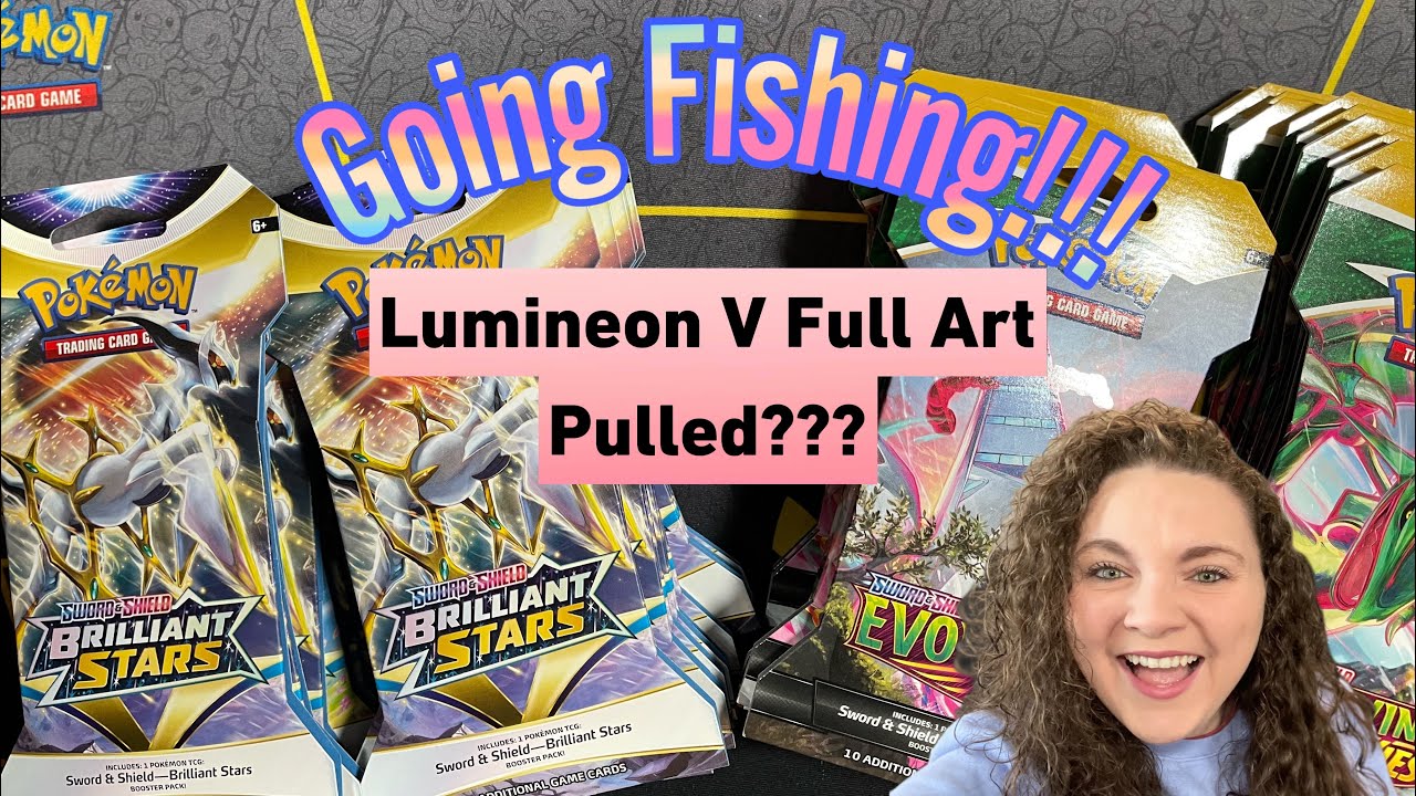 Going Fishing!! Looking for the Lumineon V Full Art! Pokémon Brilliant Stars vs. Evolving Skies!