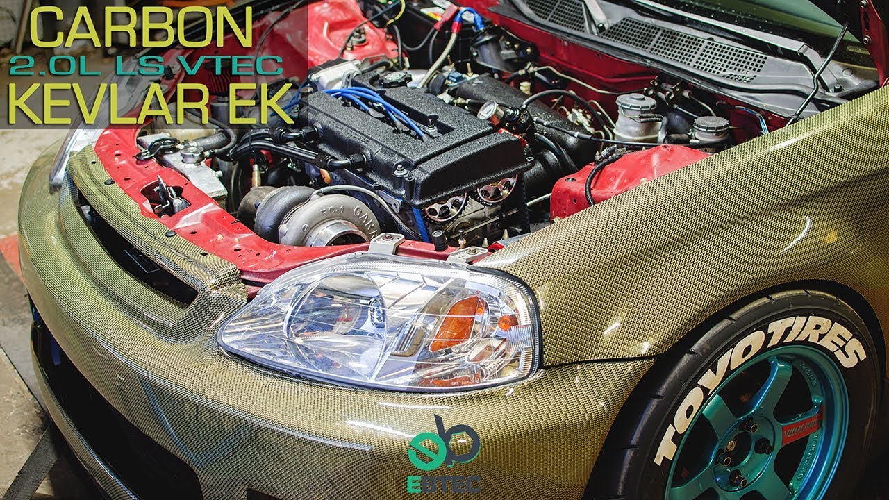 Carbon Kevlar Turbo EK Civic | EBTEC