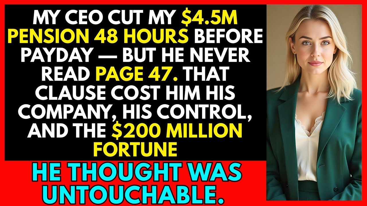 CEO Betrayed Me After 23 Years — So I Used His Signature to Take Him Down.