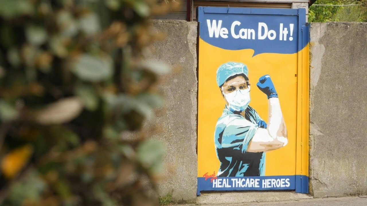 Coronavirus: &agrave; Dublin, du street art pour encourager la distanciation sociale | AFP