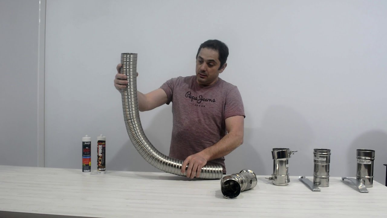 Tuberías para salidas de humo en ángulos difíciles