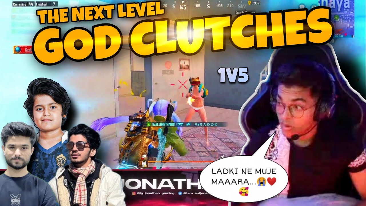 JONATHAN'S THE NEXT LEVEL GOD CLUTCHES | 1V5 | REFLEX | ALL MIC GIRL❤️ | ZGOD | LolzZz | Vivon | MNS