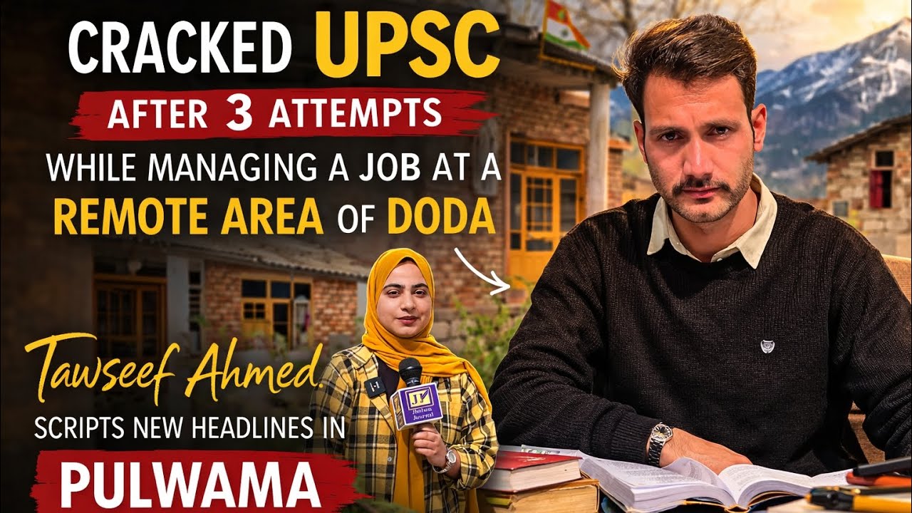 Pulwama Youth Tawseef Ahmad Ganie Qualifies UPSC, Secures AIR 254
