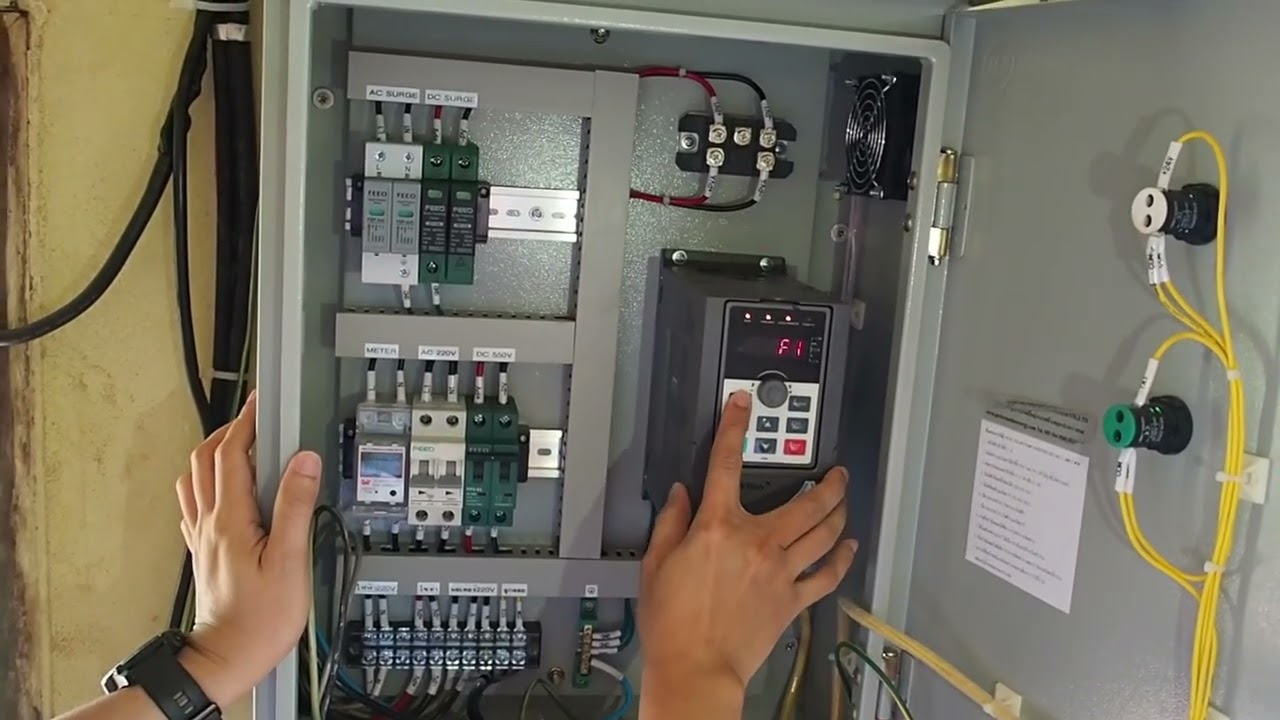 1  SOLAR PUMP INVERTER  POWTRAN  วัดบึงกระจับ PI500A- S 1R5G1 2 HP  220 V 3 PH