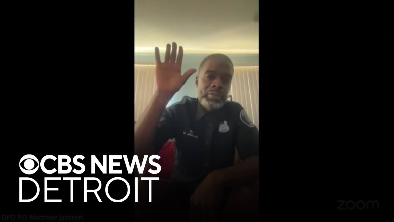 Detroit police officer appears in virtual court hearing without pants