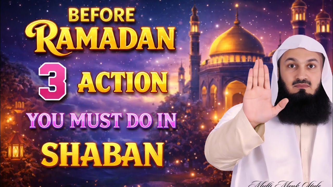 3 Actions you Must Do in Shaban Before Ramzan | Islamic Reminder | Muslim Hubs 