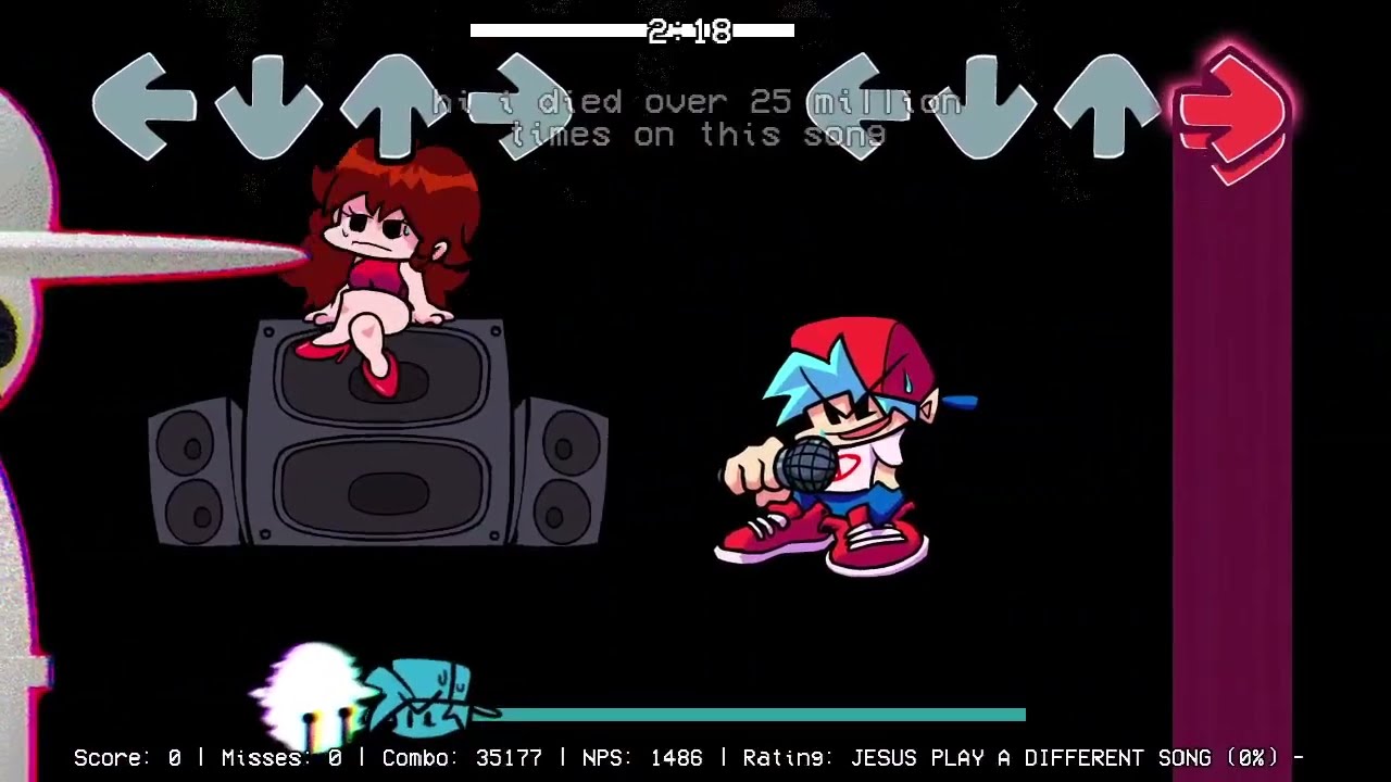 Friday Night Funkin' - Taimuresu but it's only 1 key