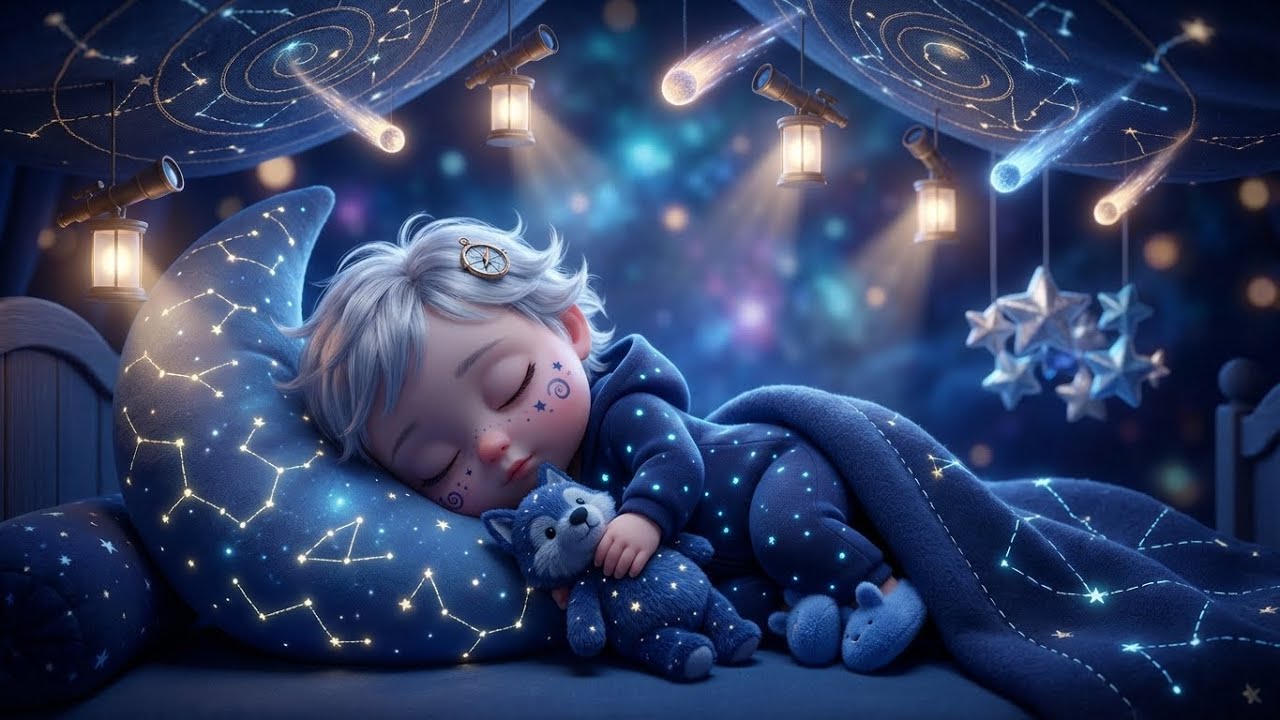 Baby Sleep Music 🍼 Sleep Instantly in 3 Minutes 💖 Beat Insomnia Fast 🎵Mozart & Brahms Lullabies