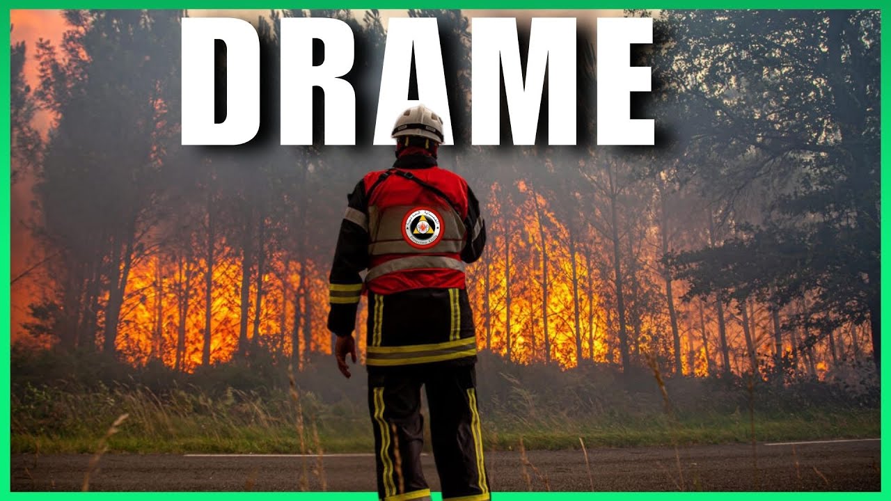 &Eacute;norme incendie pr&egrave;s de Blida en Alg&eacute;rie, des habitants &eacute;vacu&eacute;s