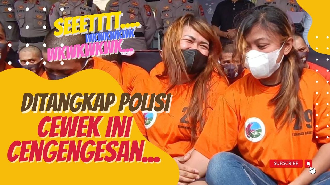 CEWEK INI CENGENGESAN DI DEPAN KAPOLRES