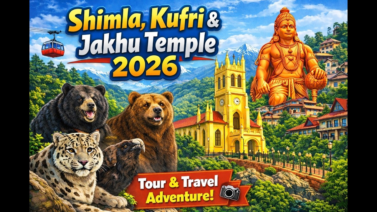 Shimla Travel 2026: Kufri Wildlife + Jakhu Hanuman Temple,@travelenjoyingnature,