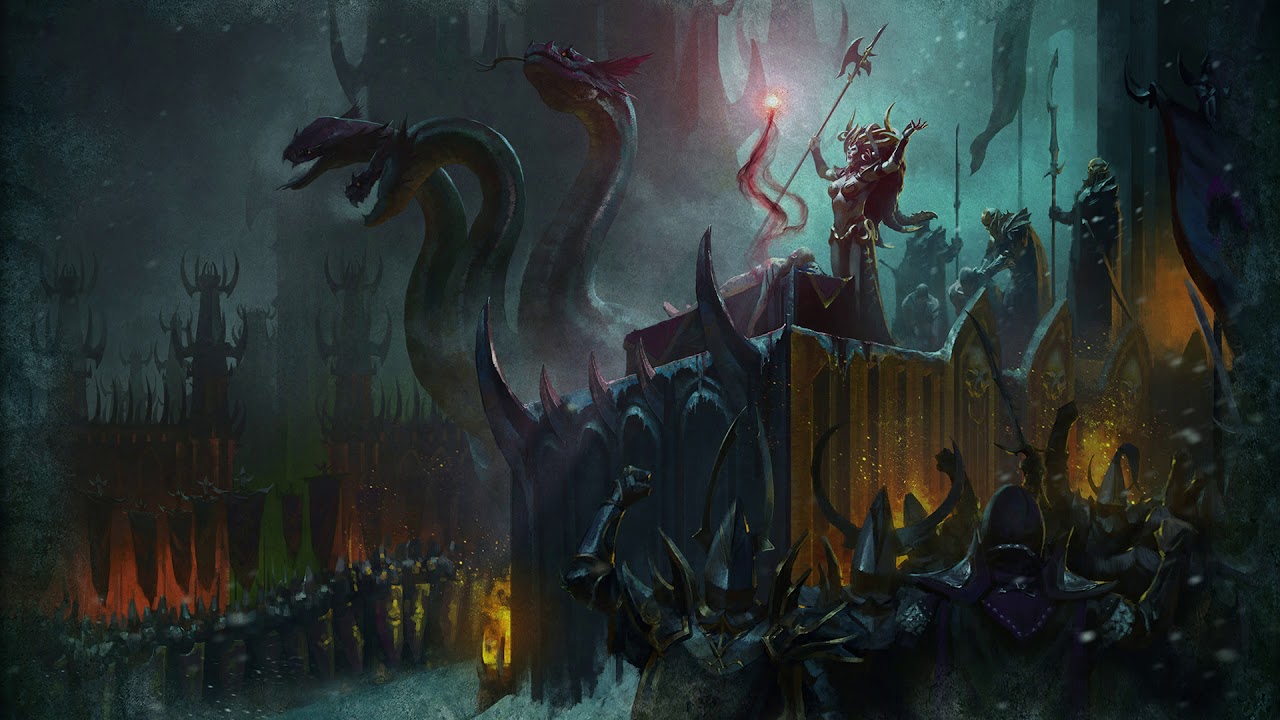 Total War: WARHAMMER II - Dark Elves Campaign loading screen ambience