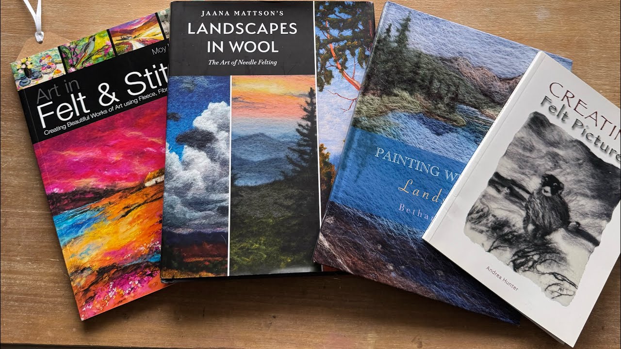 Landscape artworks in wool/ Book review 