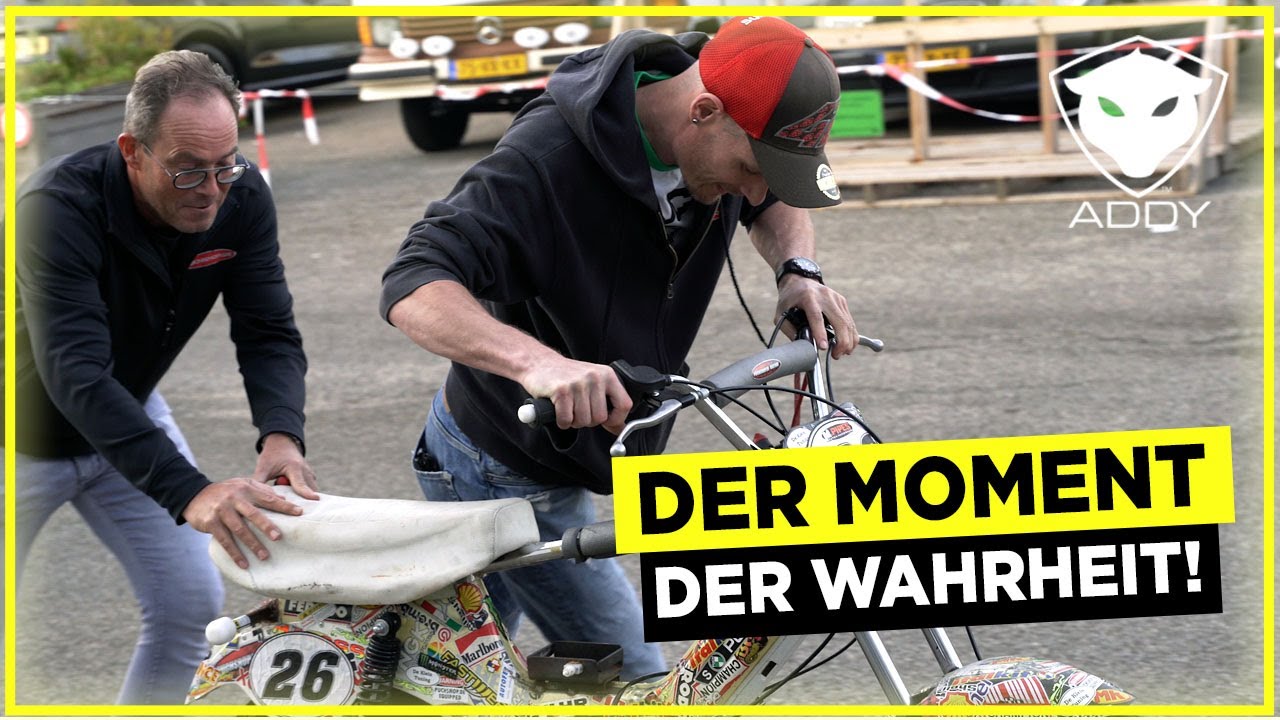 Erste Mal Puch Maxi ADDY Motor starten! Wenn das nur mal gut geht... 😱