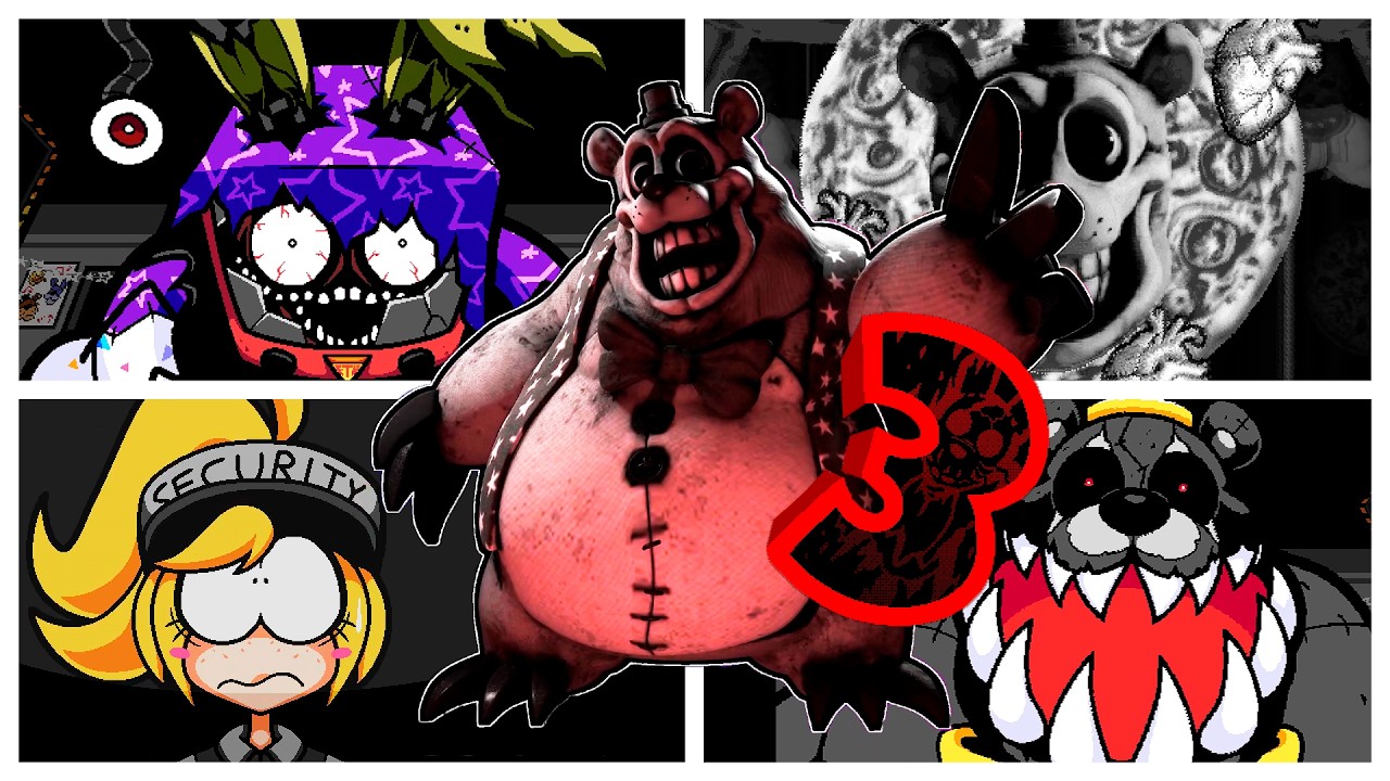 Five Nights at Frickbear's 3 Full Game Walkthrough All Endings