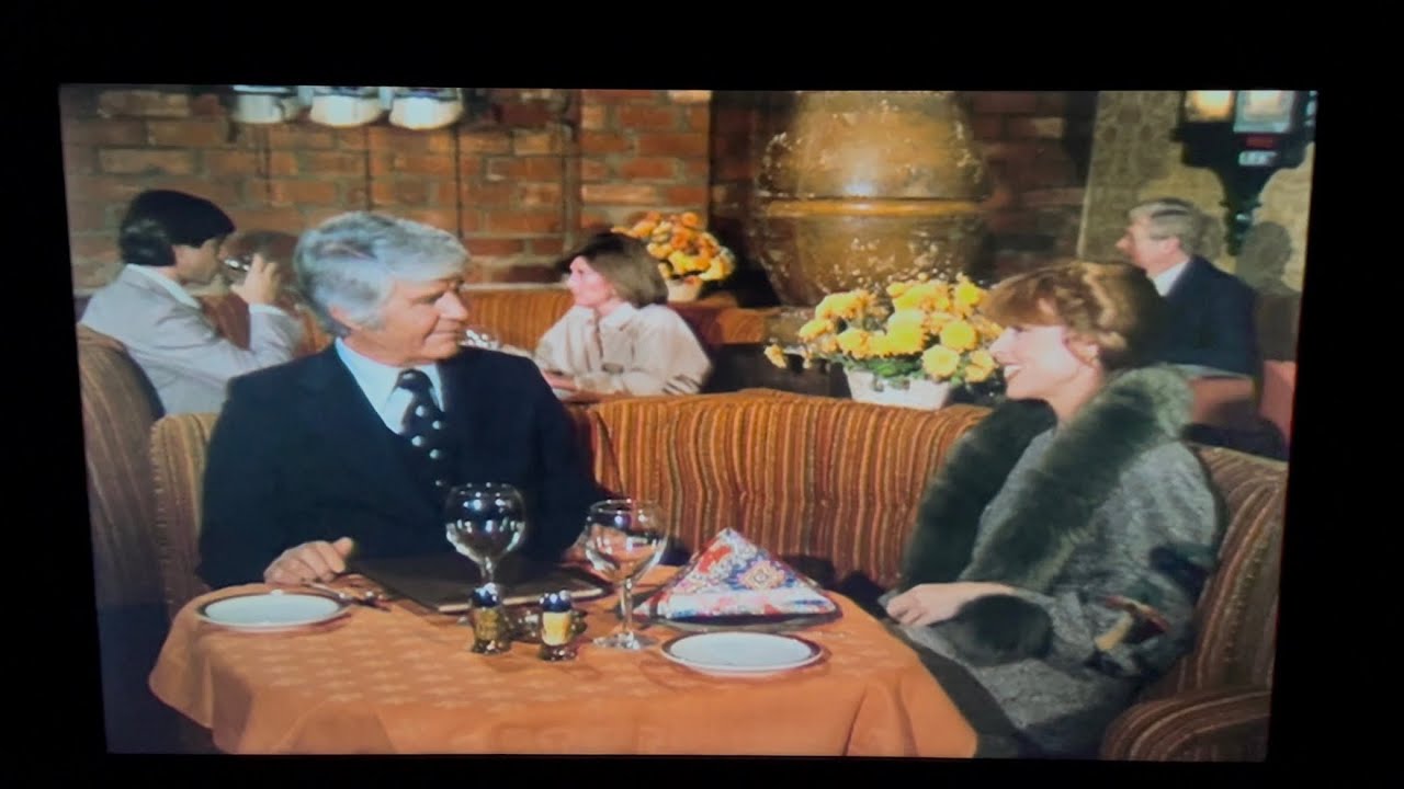 Dallas: Jock Ewing runs into Julie Grey.