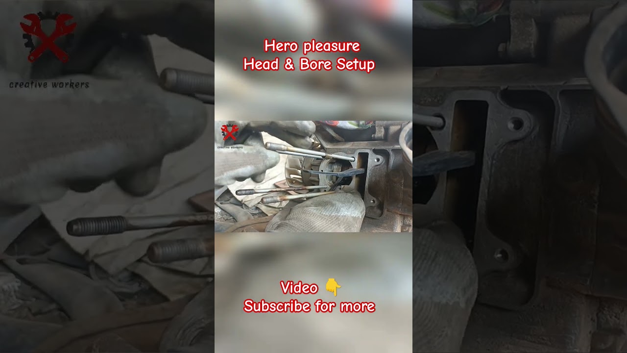 head & Bore setup#hero pleasure#enginerestoration#viral#trending#boresetup#head