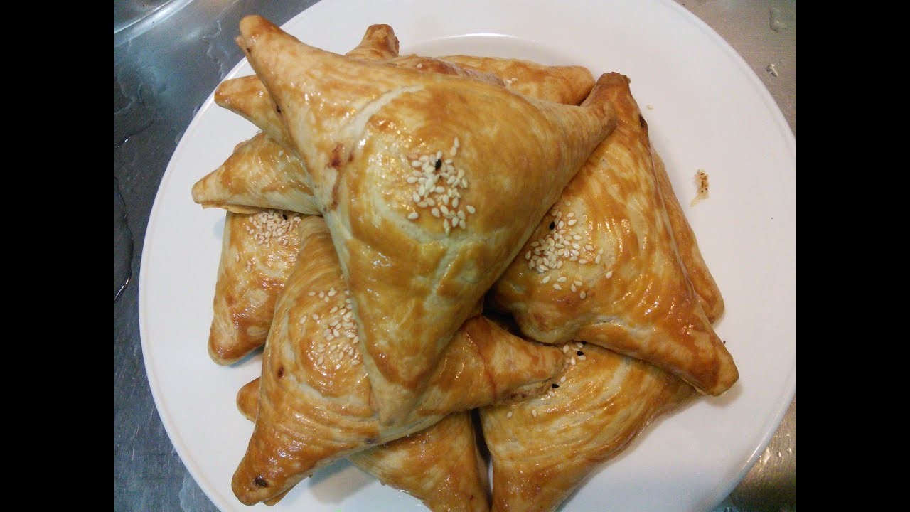 Как приготовить Слоеные Самсы(Весь процесс)