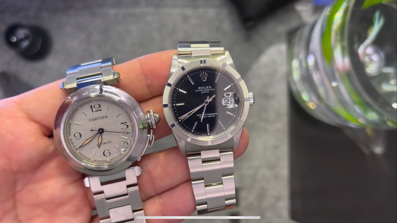 Rolex Oyster Perpetual Reference no.15210 & Cartier Parsha Reference no.2324