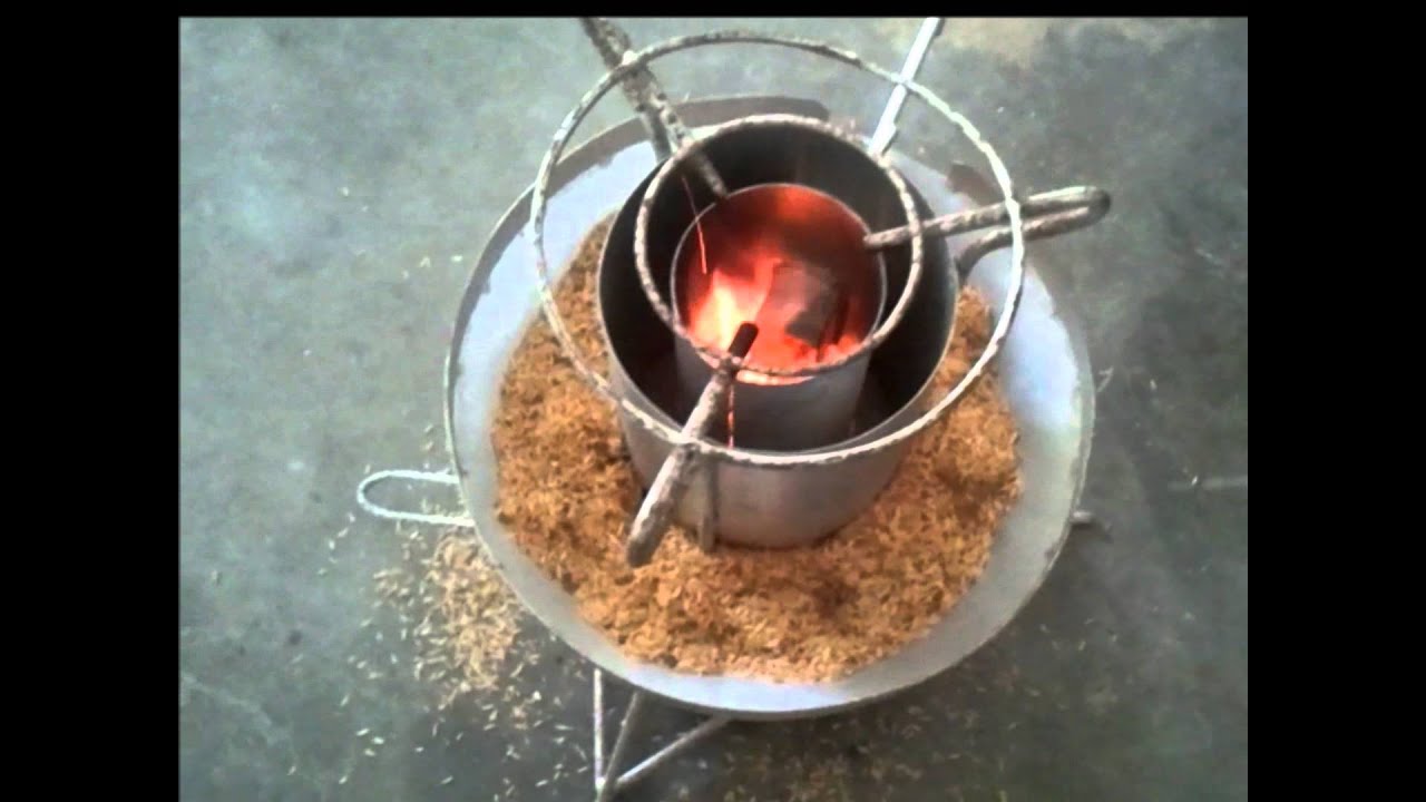 CPU CARES Side-In Rice Husk Stove