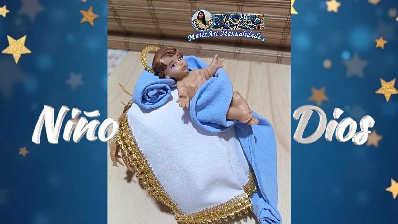 ❤️ DIY Como hacer un NACIMIENTO NAVIDEÑO /PESEBRE/ #4 Vestir al Niño Dios y Hacer su  Pesebrera✨